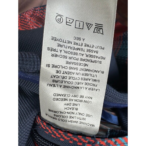 Anthropologie Strapless Plaid Jumpsuit - Blue and Red - Picture 12 of 12